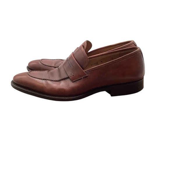 Magnanni Classic Brown leather Loafers‎ size 8M - Picture 1 of 6